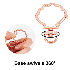 Сплав застежка брелок выводы KEYC-CA0001-04