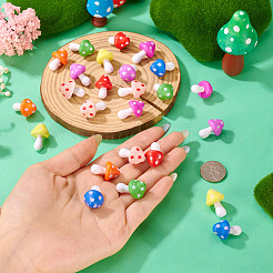 32 шт. 8-х цветные миниатюрные украшения&nbsp;DJEW-TA0001-24