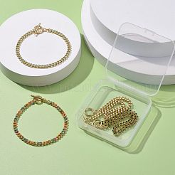 4pcs 4 bracelets de chaîne gourmette en laiton&nbsp;BJEW-SZ0001-018