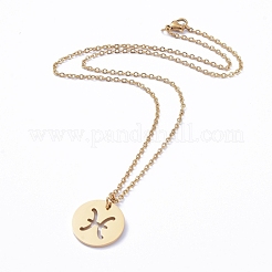 Colliers pendentifs en acier inoxydable 304&nbsp;NJEW-E147-03G