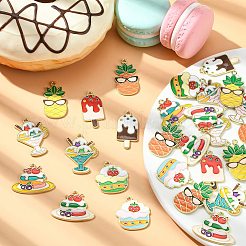 40шт 10 стиля подвески из сплава с эмалью&nbsp;ENAM-CJ0003-95