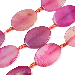 Натуральные полосатые агатовые бусы&nbsp;G-P605-L02-02