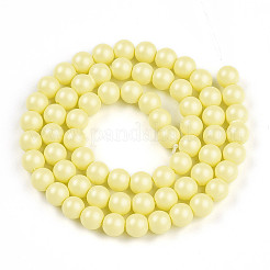 Выпечка из окрашенного перламутрового стекла жемчужные бусинки HY-N002-6mm-B03