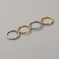 4 шт. перстни из нержавеющей стали&nbsp;RJEW-WH0004-81A