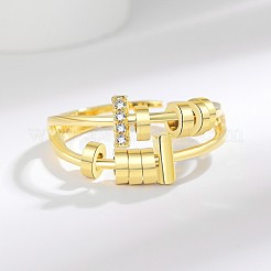 Регулируемые латунные манжеты с микропаве из кубического циркония&nbsp;FS-WG9EABB-02