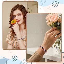 DIYジュエリー作りのパーツキット  丸いアクリルとABSプラスチックの模造真珠ビーズを含む  ミックスカラー  9.5~10x9.5~10mm  穴：2.3~2.5mm  200個/セット&nbsp;DIY-SP0005-37D