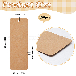 150 шт. бумажные пустые закладки AJEW-SP0001-24A