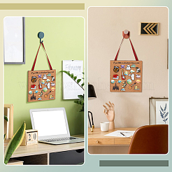 4 Stück 4 Stile Wandmontierte Broschen-Schmuck-Display-Korkschale&nbsp;AJEW-BC0010-72