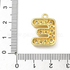 Messing micro pave klare zirkonia anhänger&nbsp;KK-I476-02G-E