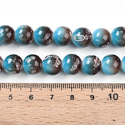 Выпечка окрашенные стеклянные бусины пряди&nbsp;DGLA-N008-10mm-07