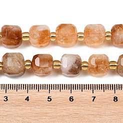Stränge aus erhitzten natürlichen Citrinperlen&nbsp;G-Z147-A02-04