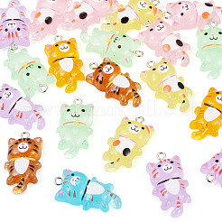 20pcs pendentifs lumineux en résine transparente&nbsp;RESI-TA0005-36