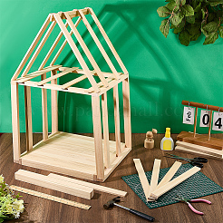 木の棒  DIYクラフトや建築プロジェクト用の松材ストリップ  バリーウッド  305x25x6mm&nbsp;DIY-WH0933-04D