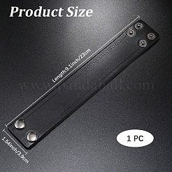 Браслеты из телячьей кожи с плоскими краями&nbsp;BJEW-WH20007-09C