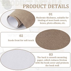 Bucheinbände aus Wildlederimitat&nbsp;DIY-WH0349-138A