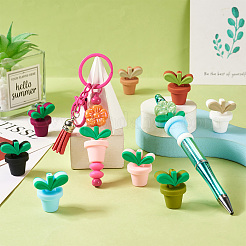 8 шт. 8-цветные листовые горшочки из пищевого экологически чистого силикона&nbsp;SIL-TA0002-14