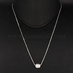 Естественных пресноводных жемчуг подвеска колье NJEW-JN01295