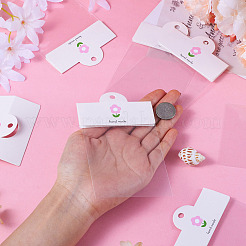 100 Stück faltbare Papier-Hängekopfzeile mit Blumendruck&nbsp;CDIS-TA0001-26