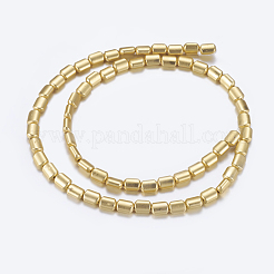 Non magnetici perle ematite sintetico fili&nbsp;G-P338-18B-6x9mm-MG