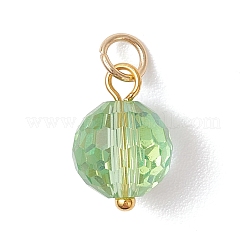 AB-farbig plattierte transparente Glasanhänger&nbsp;PALLOY-JF04972-01
