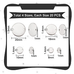 80 шт. 4 стиля 201 подвески-соединители из нержавеющей стали STAS-UN0052-74