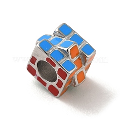 304 нержавеющая сталь эмалированные европейские бусины STAS-G308-21P