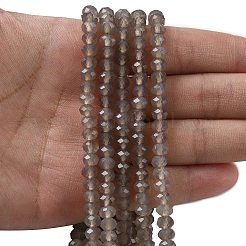 Серый натуральный агат бисера пряди G-D344-A19-03