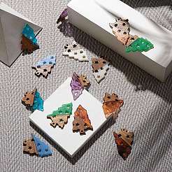 Прозрачные и непрозрачные подвески из смолы и ореха RESI-SZ0001-02