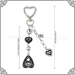Decorazioni pendenti in lega e acrilico&nbsp;HJEW-YW00410-01