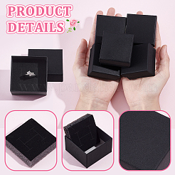 100 шт. квадратные бумажные коробки для хранения колец&nbsp;CON-NB0002-41