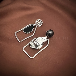 Серьги-гвоздики из сплава с эмалью «самородки»&nbsp;FS-WGBB78E-02