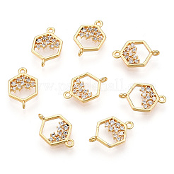 Соединители из латуни с микрочастицами и кубическим цирконием&nbsp;KK-S354-121-NF