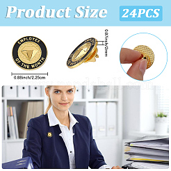 24 шт. эмалированная булавка с положительным вознаграждением и поощрением в виде слова «звезда»&nbsp;JEWB-CP0001-48A