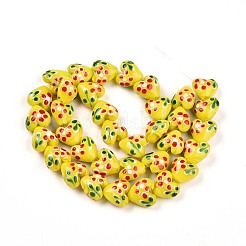 Бусы лэмпворк ручной работы LAMP-N028-02A