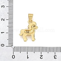 Pendentifs en laiton zircon cubique transparent&nbsp;KK-C265-01A-G