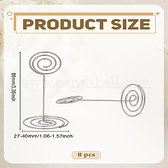 8шт держатель для визитных карточек из углеродистой стали&nbsp;AJEW-LP0010-31