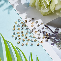 60 шт. 2 цвета латунные обжимные бусины&nbsp;KK-AR0003-62