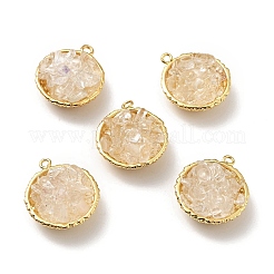 Подвески из кристаллов натурального кварца&nbsp;KK-C242-05G-17