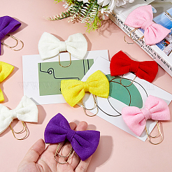 20 шт. 5-х цветные скрепки из углеродистой стали&nbsp;AJEW-FH00035