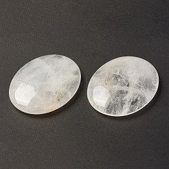 不安療法のための天然水晶の心配石  楕円形の親指石  45x34~35x7~8.5mm&nbsp;G-B036-01D