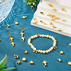 36шт 6 стиля латунные бусины KK-TA0002-07