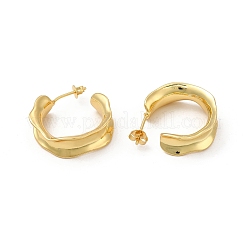 Aretes de latón chapado en rack para mujer&nbsp;EJEW-P221-46G