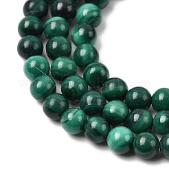 Природного малахита бисер нитей&nbsp;G-A293-B03-4mm
