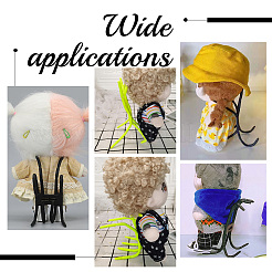 Железный ПВХ пластик креативный планшет паук держатели для мобильных телефонов AJEW-WH0695-132