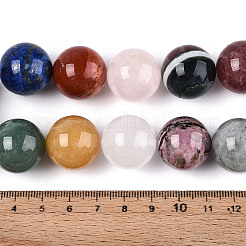 Природные смешанные камень бисер пряди G-N353-01A-01