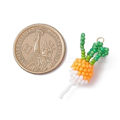 Подвески из стеклянных бусин в виде редиса&nbsp;PALLOY-MZ00973-05