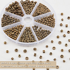 400 шт. 8 стиля бусины из сплава в тибетском стиле&nbsp;FIND-NB0003-35