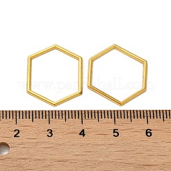 合金フレームコネクター  六角  ゴールドカラー  18x20x1mm&nbsp;PALLOY-E446-06B-G