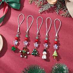 5 шт. ремешки для мобильного телефона из лэмпворка ручной работы&nbsp;HJEW-TA00372