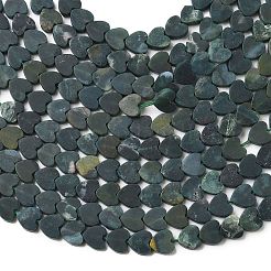 Природные моховой агат бисер нитей G-A272-A01-12